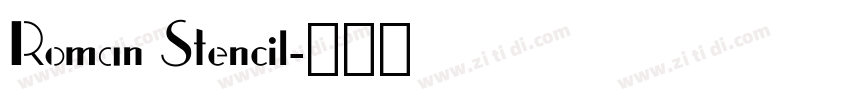 Roman Stencil字体转换